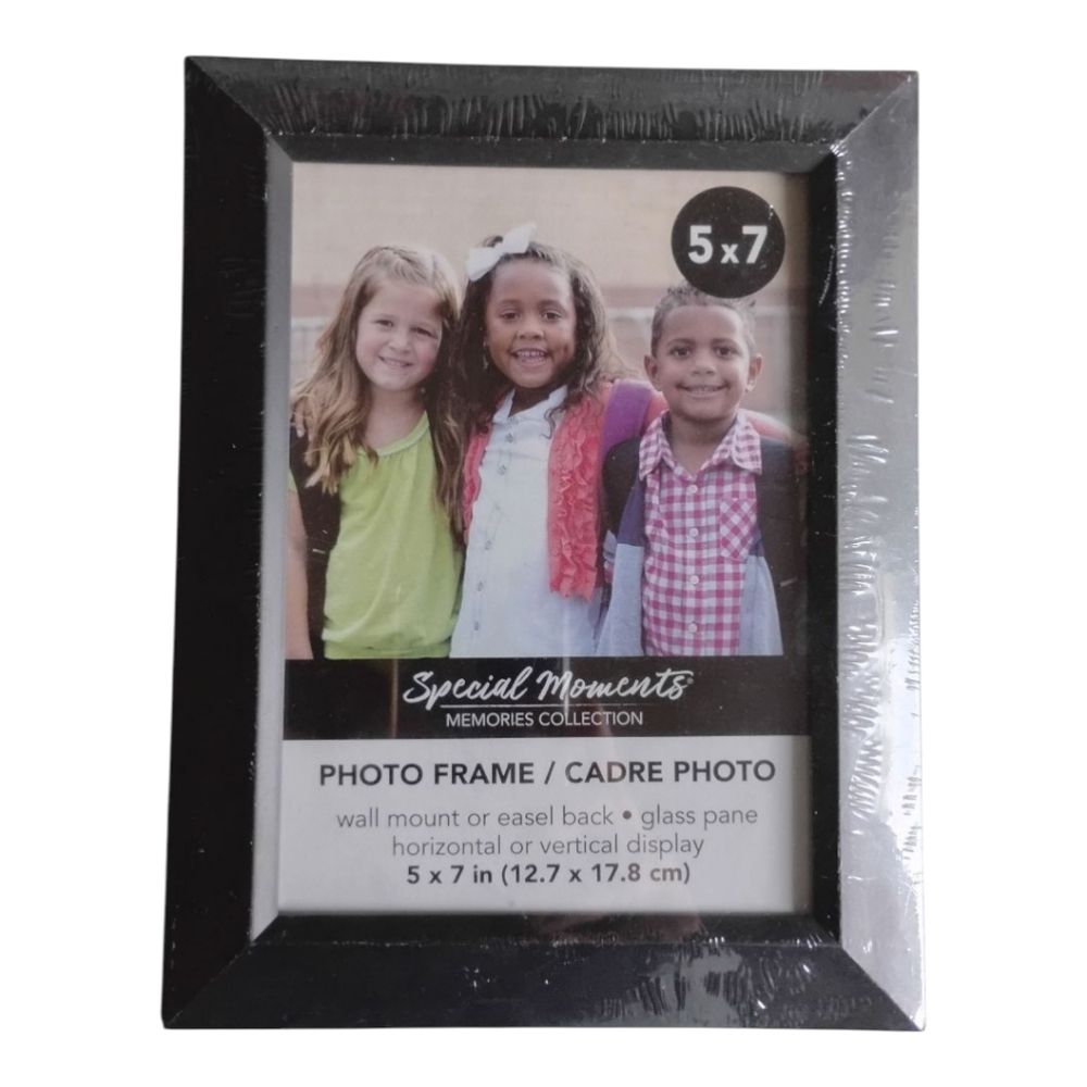 Special Moments Wooden Photo Frame, 5" x 7", Black (New)